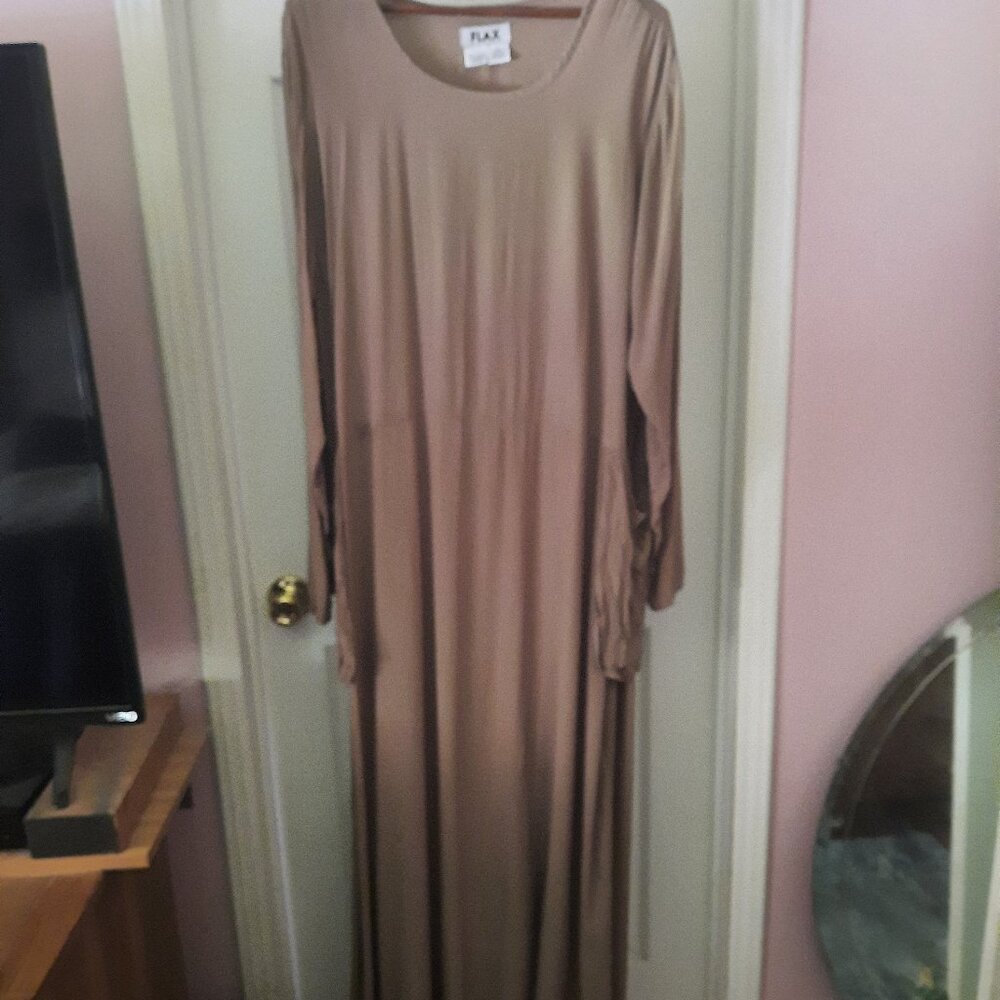 FLAX Long Dress with Matching Jacket